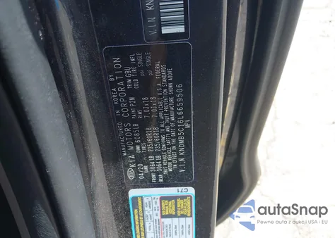 2020 Kia Sedona Ex z USA, uszkodzony, nr VIN KNDMB5C16L6659506